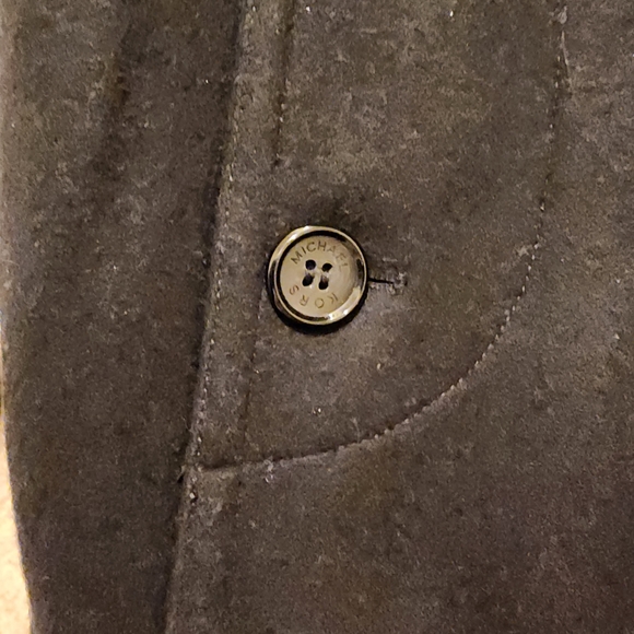 Michael Kors Men's Black X-Large Wool Pea Coat - Picture 4 of 9